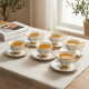 Tea Cup and Saucer Set - 6 Pcs